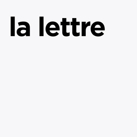 La lettre